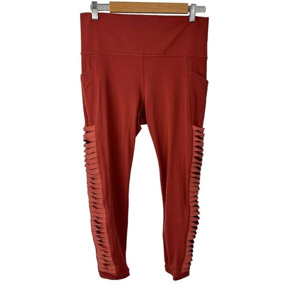 Athleta Salutation Stash Pocket II Twist 7/8 Tight in Russet Brown High Rise L - Picture 2 of 16